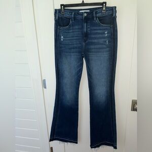KanCan Clemont high rise flare jeans sz 13/30 NWOT KC9326D